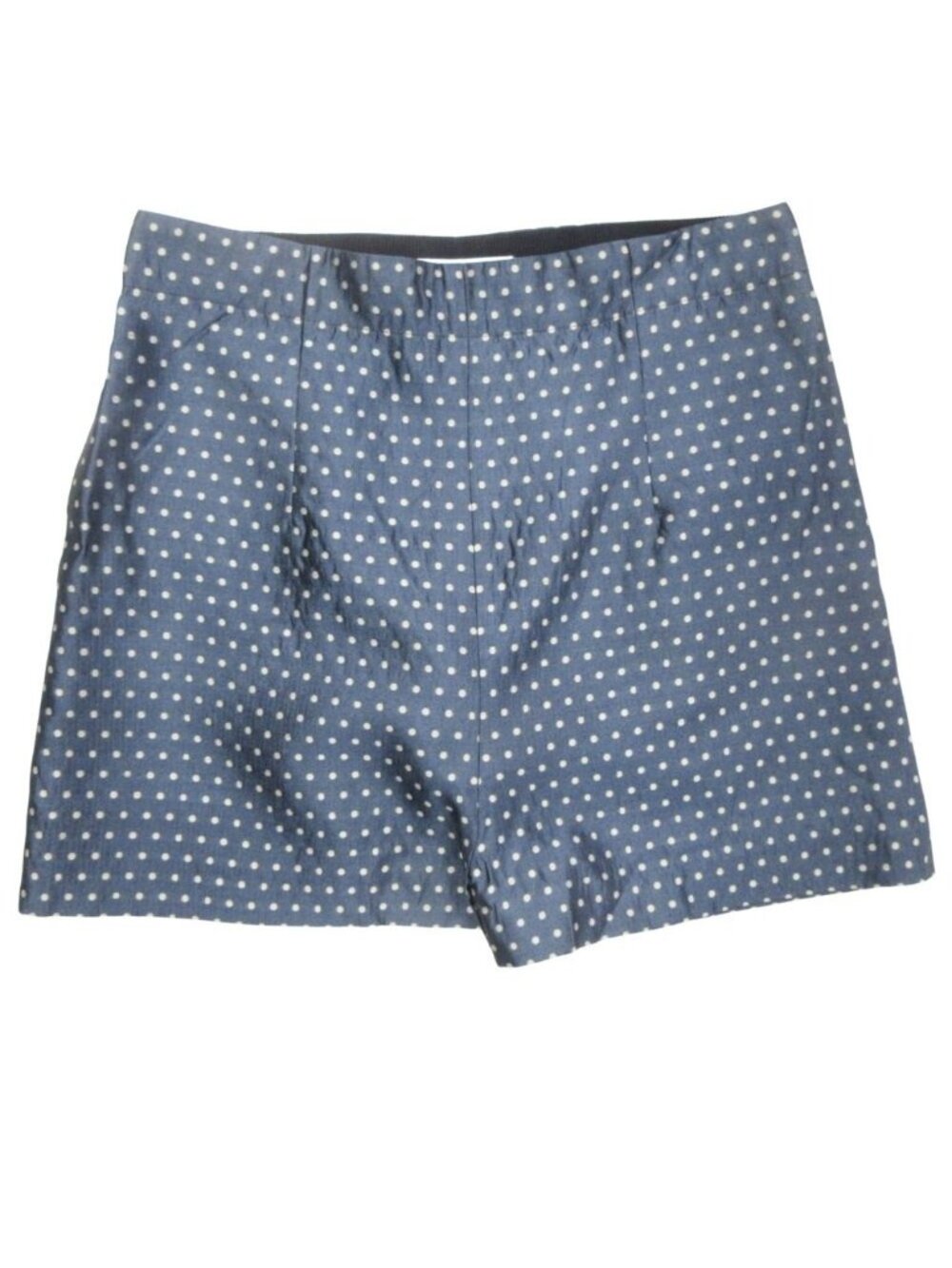 Dior Silk Shorts Dot Polka Dot Blue